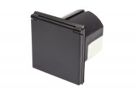 Black Flush 240v Mains Hook Up Inlet/Box