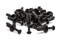 500 x Screw Type Panel Clips - Black
