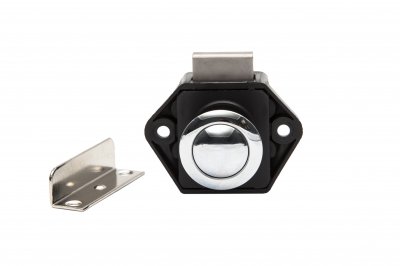 Mini Push Button Lock - Nickel