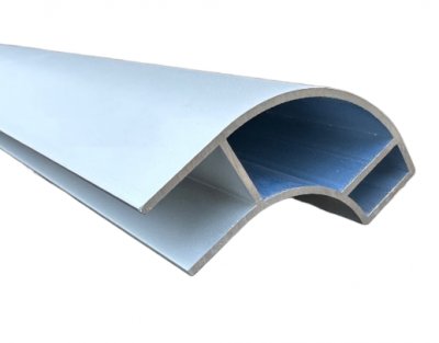 Aluminium Corner Profile - 1.1m x 40mm Radius