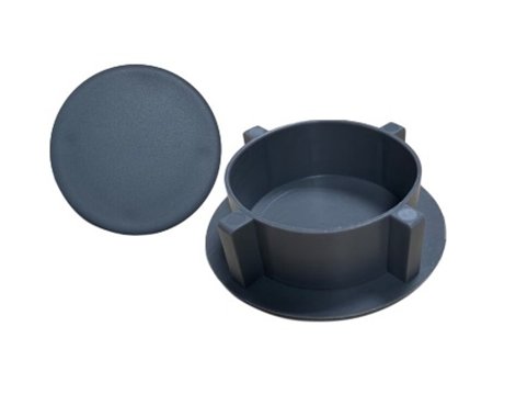 Recess Island Table Leg Base Cap / Bung: Mid Grey