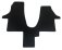 Volkswagen (VW) T6.1 Single Passenger Seat Mat - Pre-Stitch Edging