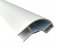Closed Edge Aluminium Corner Profile - 1.1m x 40mm Radius